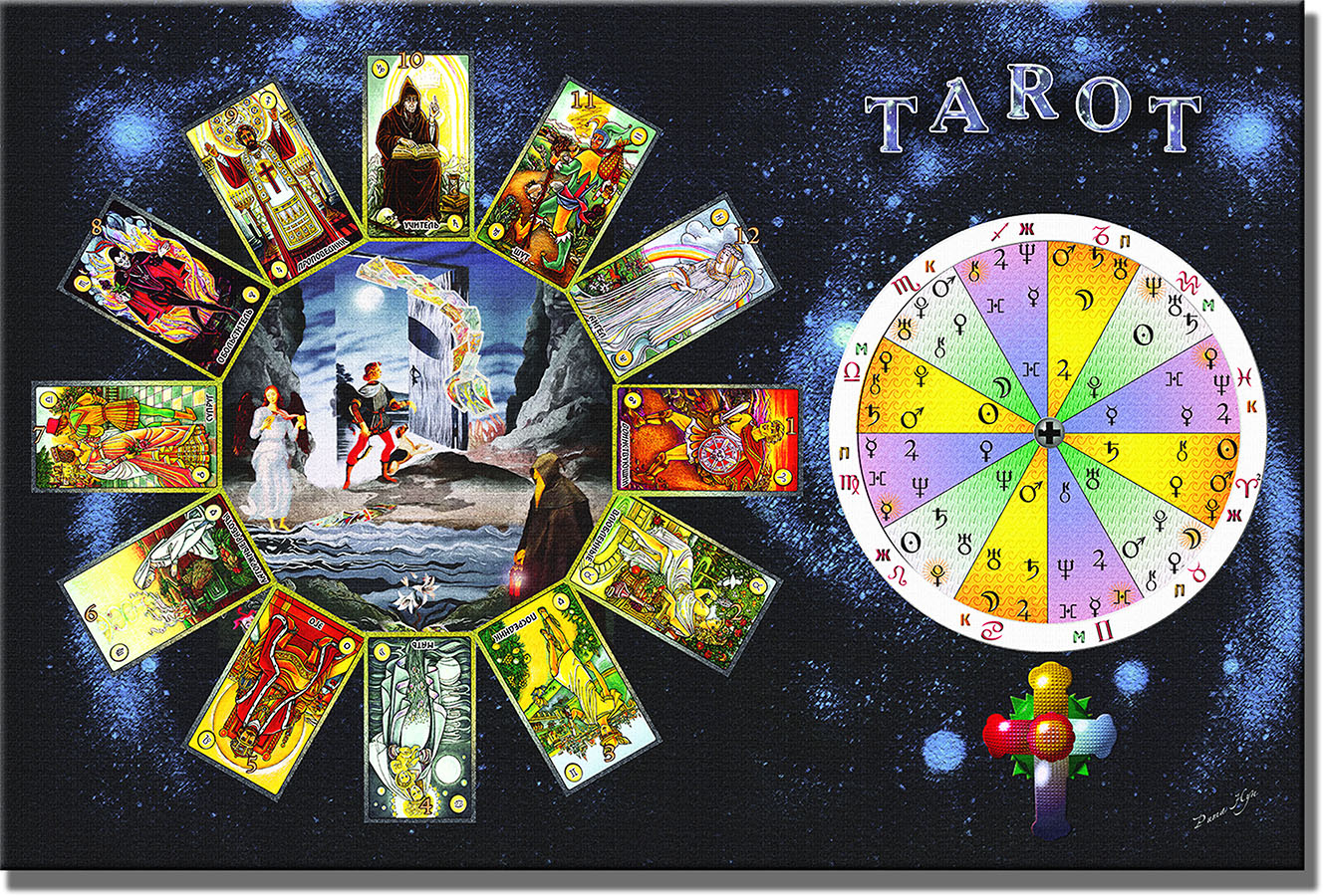 Symbolon tarot - комплект аксессуаров для гадания на картах тарот